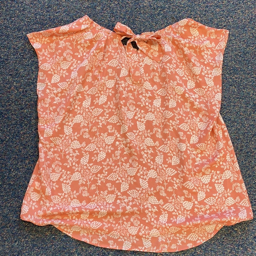 Lauren Conrad pleated print blouse.